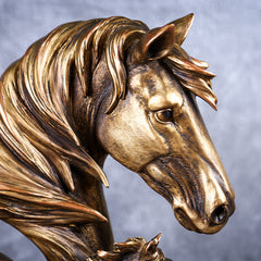 Bronze Horse Sculpture Decorative Statue for Living Room
