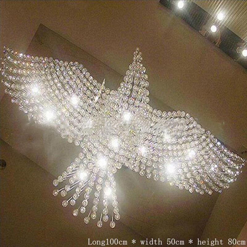 Creative Eagle Chandelier – Artistic Statement Lighting for Hallways