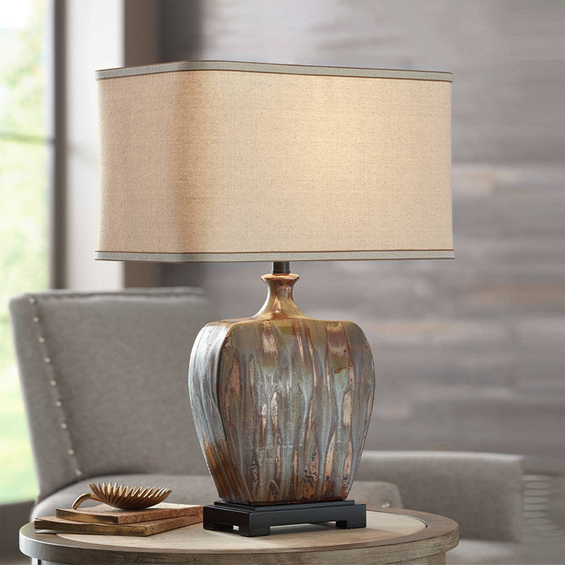 Sleek High-end White Ceramic Table Lamp