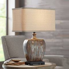 Sleek High-end White Ceramic Table Lamp