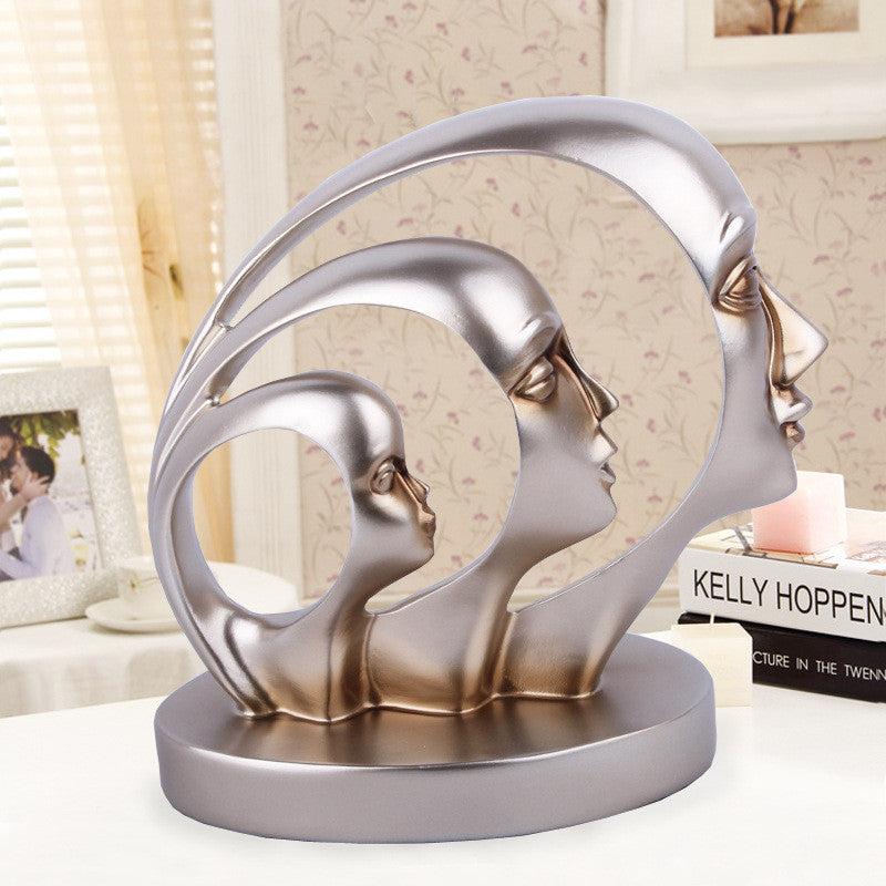 Modern Resin Statue Sculpture – Elegant Home Decor