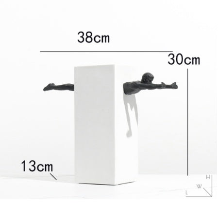 Modern Abstract Athlete Sculpture Decorative Ornament