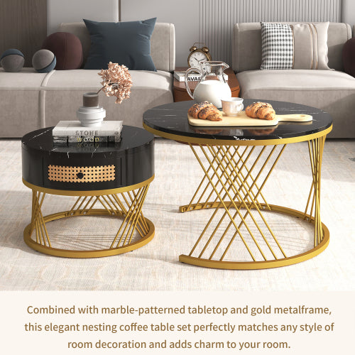 2 In 1 Round Coffee Table