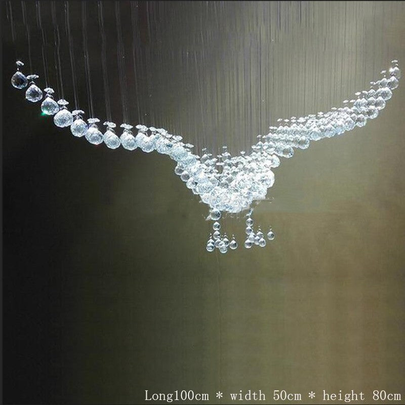 Creative Eagle Chandelier – Artistic Statement Lighting for Hallways