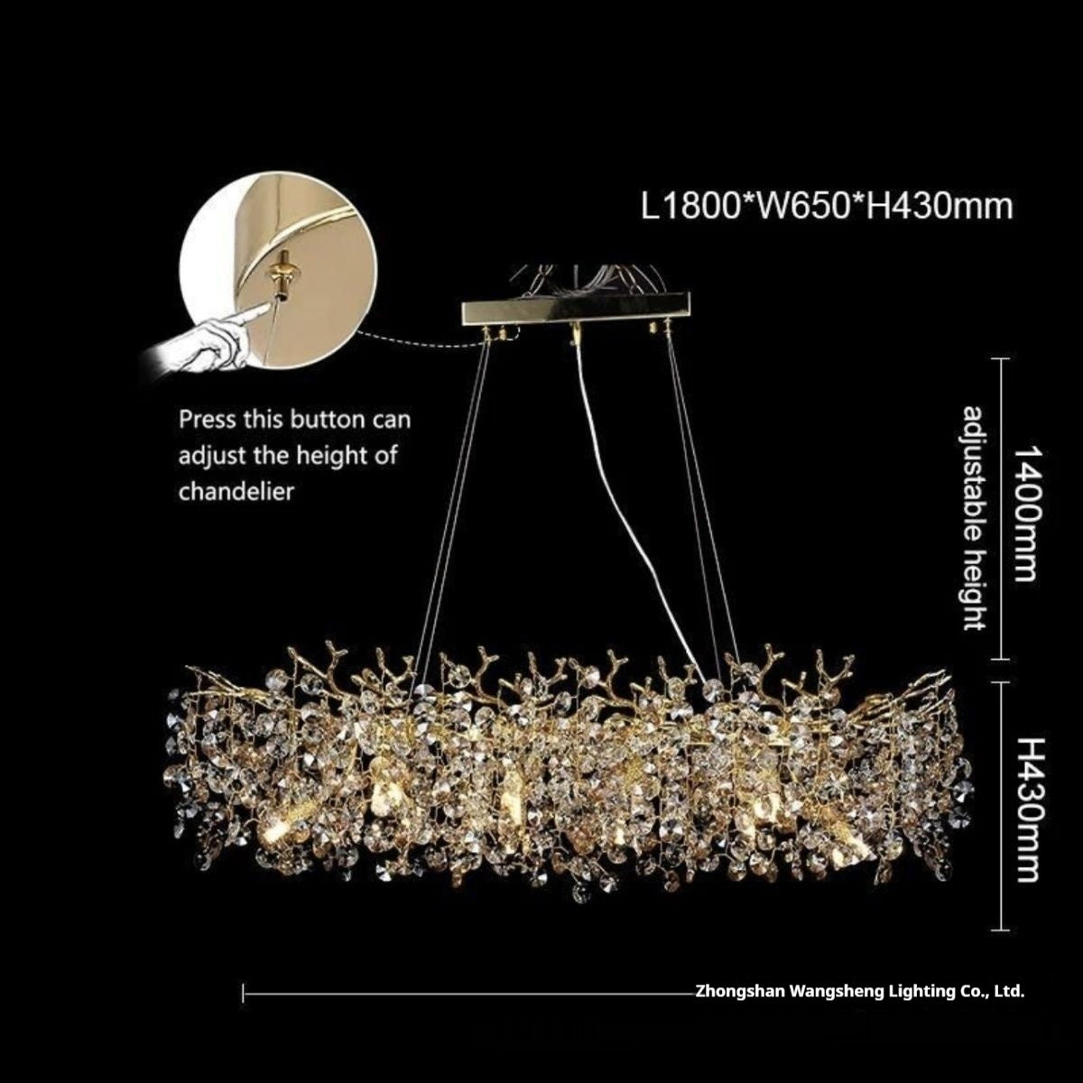 French Luxury Crystal Branch Chandelier for Elegant Dining Spaces