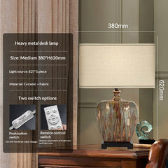 Sleek High-end White Ceramic Table Lamp