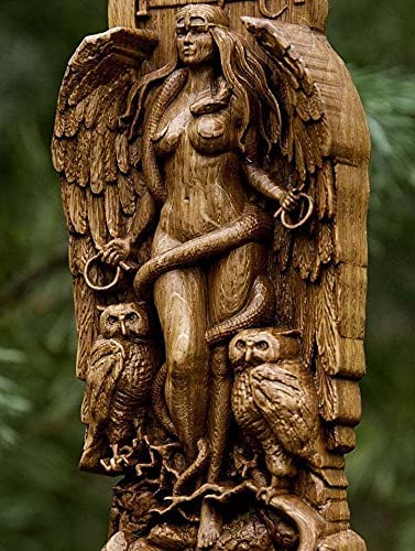 Resin Greek Goddess Statue Pagan Altar Garden Sculpture