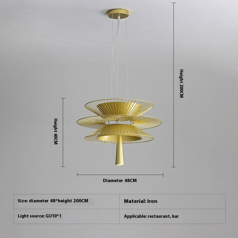 Minimalist Artistic Hollow Chandelier for Elegant Dining Rooms