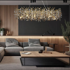 French Luxury Crystal Branch Chandelier for Elegant Dining Spaces