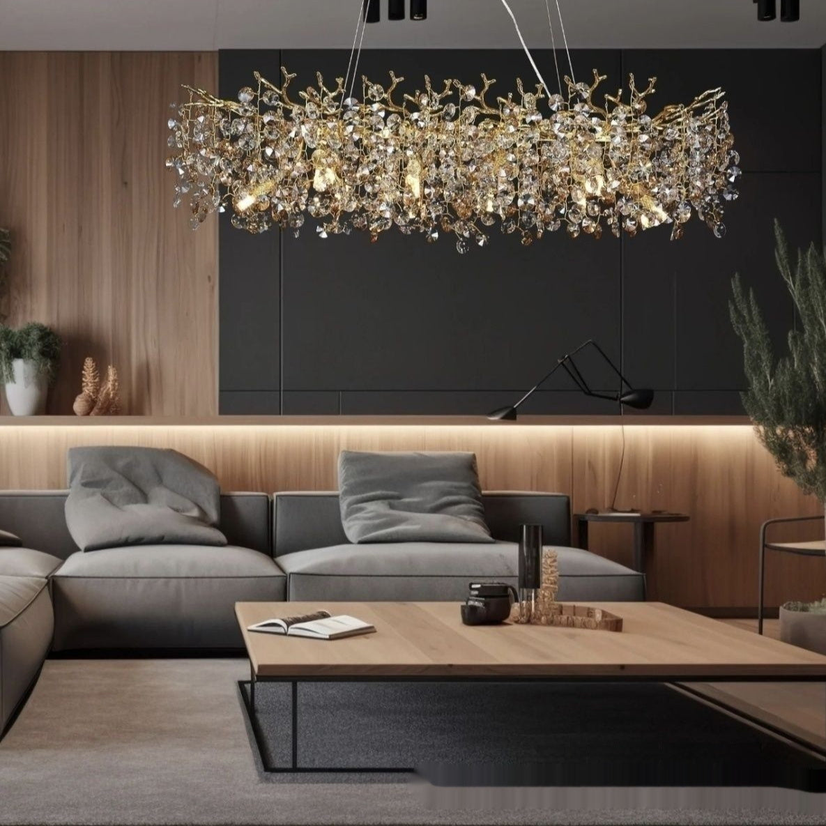French Luxury Crystal Branch Chandelier for Elegant Dining Spaces